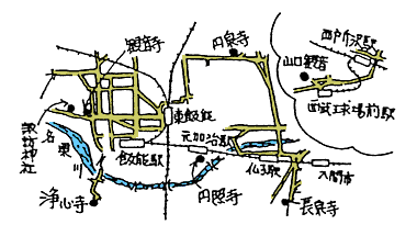武蔵野七福神マップ