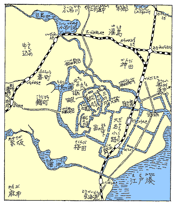 慶長13年江戸図